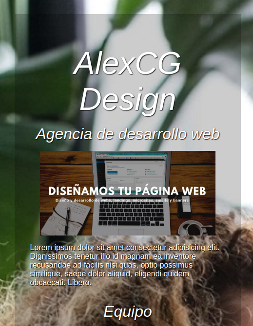Imagen web diseño