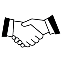 Dos manos entrelazadas